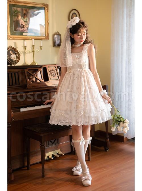 Floating-Moon-Dark-Night-Series-JSK-Floating-Moon-Apricot-Organza-Classic-Lolita-Sling-Dress-coscarnival-1305