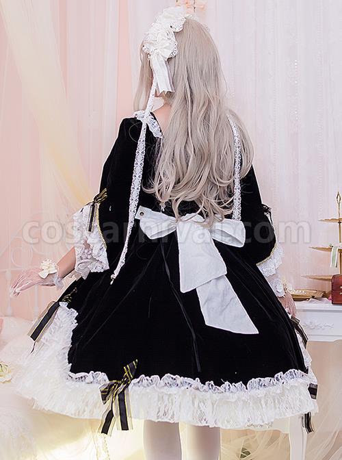 Flower-Bowknots-Black-And-White-Stitching-Sweet-Lolita-Trumpet-Sleeve-Dress-coscarnival-487.jpg
