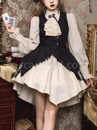 Flower-Brand-Deacon-Series-Magician-Stripe-False-Two-Piece-Irregular-Hem-Autumn-Winter-Classic-Lolita-Long-Sleeve-Dress-coscarnival-2809