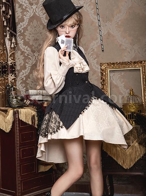 Flower-Brand-Deacon-Series-Magician-Stripe-False-Two-Piece-Irregular-Hem-Autumn-Winter-Classic-Lolita-Long-Sleeve-Dress-coscarnival-2825