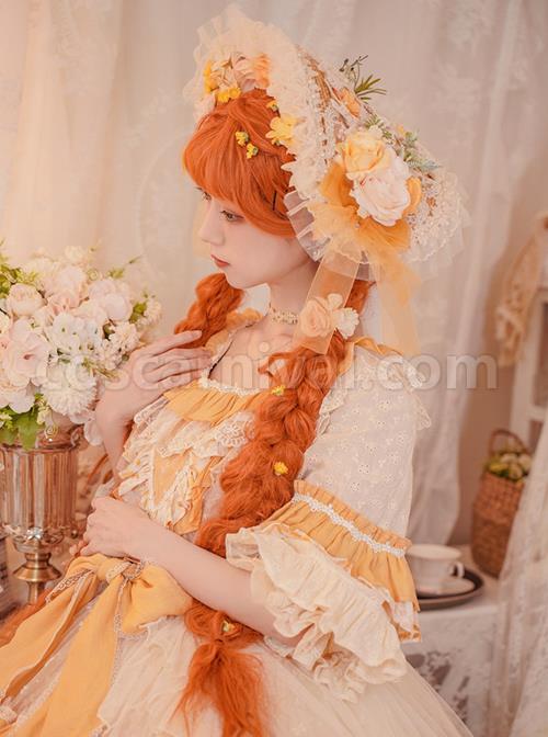 Flower-Garden-Series-OP-Apricot-Yellow-Pastoral-Retro-Girl-Style-Delicate-Lace-Jacquard-Trim-Classic-Lolita-Short-Sleeve-Dress-coscarnival-1302