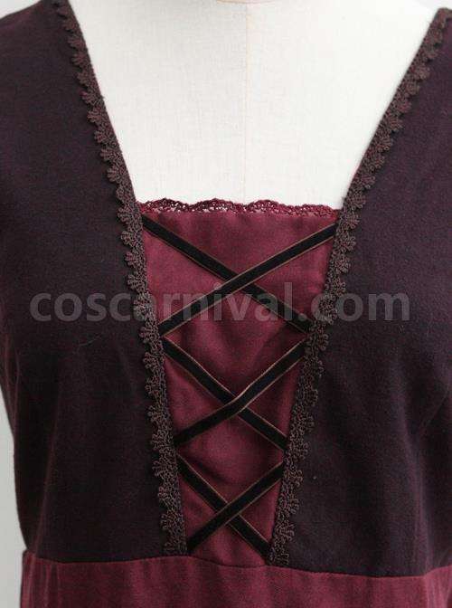 Flower-Pattern-Bind-Straps-Classic-Lolita-Sleeveless-Dress-coscarnival-4682