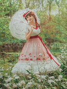 Flowers-Embroidery-Little-High-Waist-Classic-Lolita-Long-Dress-coscarnival-3899
