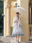 Flowers-Wall-Series-JSK-Printing-Light-Blue-Classic-Lolita-Sling-Dress-coscarnival-5114