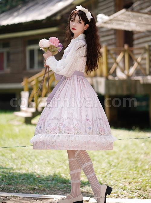 Flowers-Wall-Series-JSK-Printing-Light-Purple-Chiffon-Elegant-Classic-Lolita-Sling-Dress-coscarnival-43