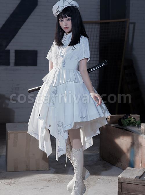Fog-City-Thorns-Series-OP-White-Military-Uniform-Exquisite-Embroidery-Pattern-Irregular-Hem-Classic-Lolita-Short-Sleeve-Dress-Set-coscarnival-2788