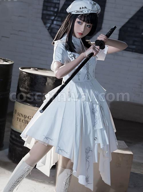 Fog-City-Thorns-Series-OP-White-Military-Uniform-Exquisite-Embroidery-Pattern-Irregular-Hem-Classic-Lolita-Short-Sleeve-Dress-Set-coscarnival-2794