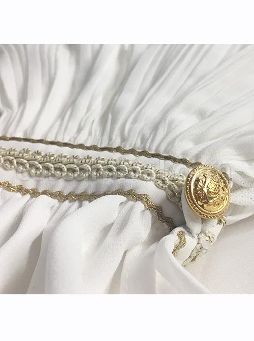 Fog-moon And Crown Series Chiffon Elegance Classic Lolita Long Sleeve Shirt coscarnival