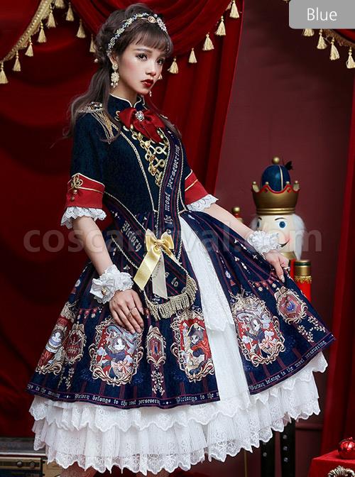 Fog-moon-And-Crown-Series-Court-Style-Elegance-Classic-Lolita-OP-Half-Sleeve-Dress-Set-coscarnival-3660