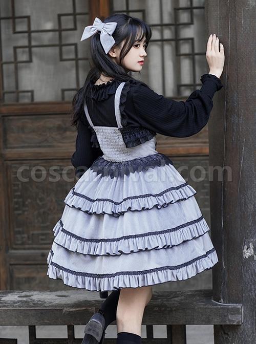 Foggy-Moon-Series-Black-Lace-Decoration-Gray-Blue-Three-Stage-Ruffle-Stitching-Hem-Classic-Lolita-Sleeveless-Dress-coscarnival-2802