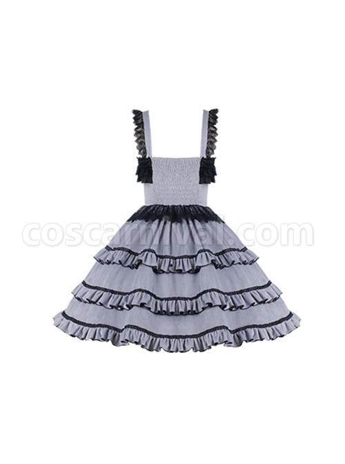 Foggy-Moon-Series-Black-Lace-Decoration-Gray-Blue-Three-Stage-Ruffle-Stitching-Hem-Classic-Lolita-Sleeveless-Dress-coscarnival-2804