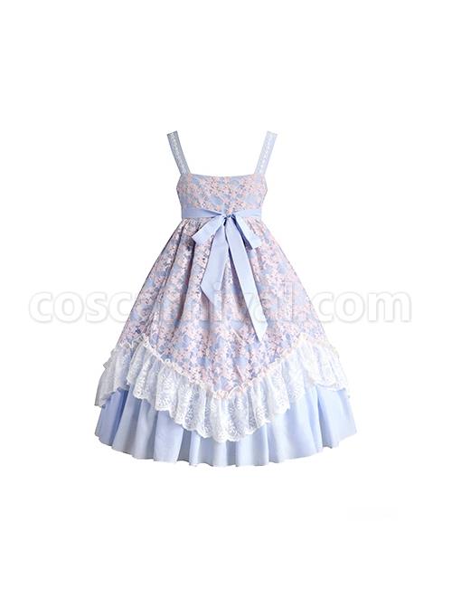 Four-Seasons-Spring-Series-JSK-Blue-Pink-Chinese-Style-Chiffon-Elegant-Printing-Bow-Tie-Classic-Lolita-Dress-coscarnival-2797