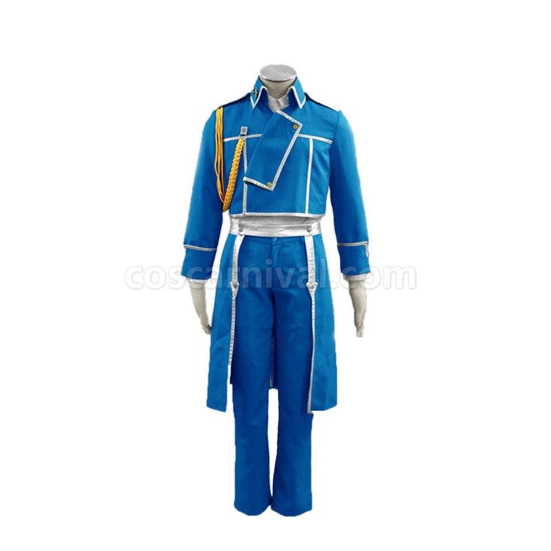 Fullmetal Alchemist Roy Mustang Army Cosplay Costume coscarnival011114537