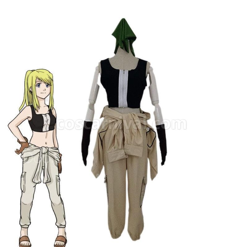 Fullmetal Alchemist Winry Rockbell Cosplay Costume coscarnival011114555