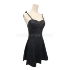 Future Diary Yuno Gasai Black Leahter Dress Cosplay Costume coscarnival011115498