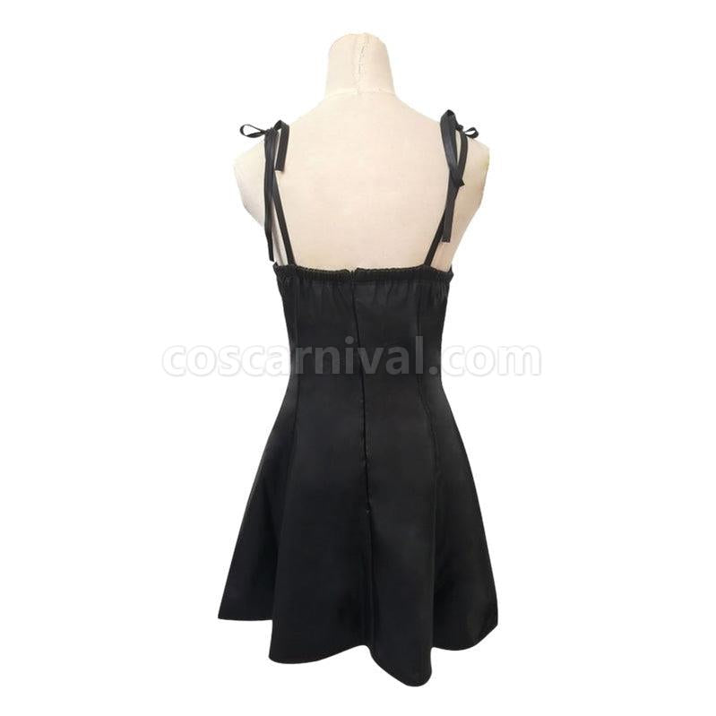 Future Diary Yuno Gasai Black Leahter Dress Cosplay Costume coscarnival011115505