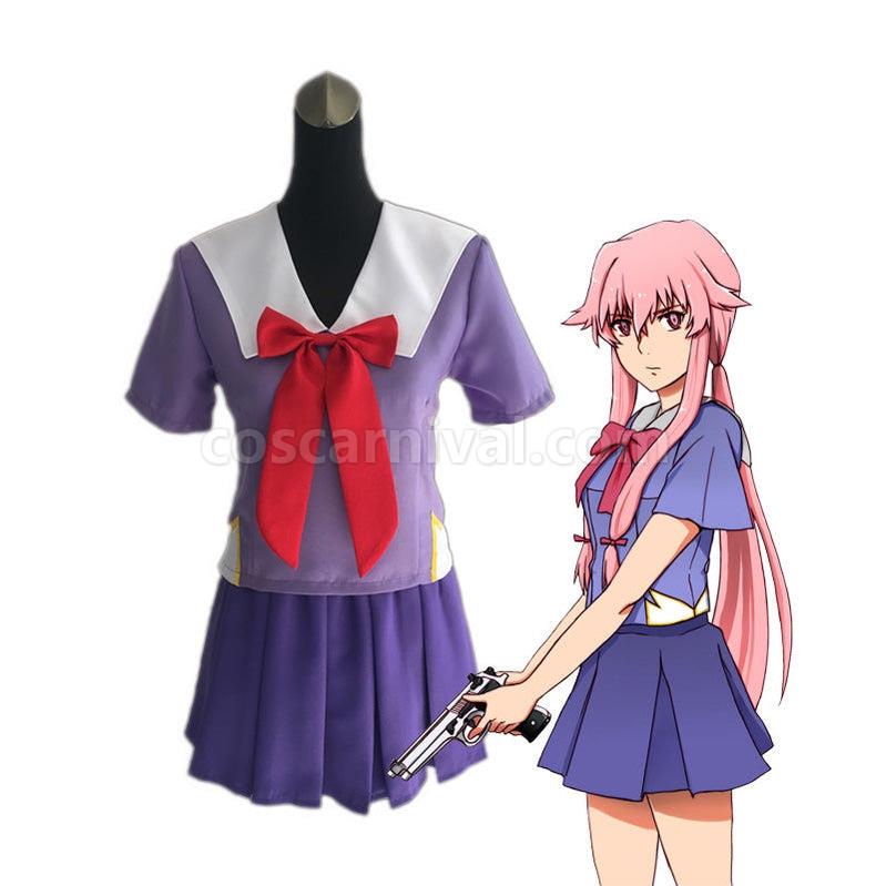 Future Diary Yuno Gasai School Uniform Cosplay Costume coscarnival011115495