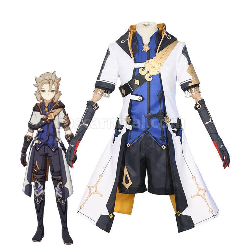 Genshin Impact Albedo Fullset Cosplay Costumes coscarnival011112459