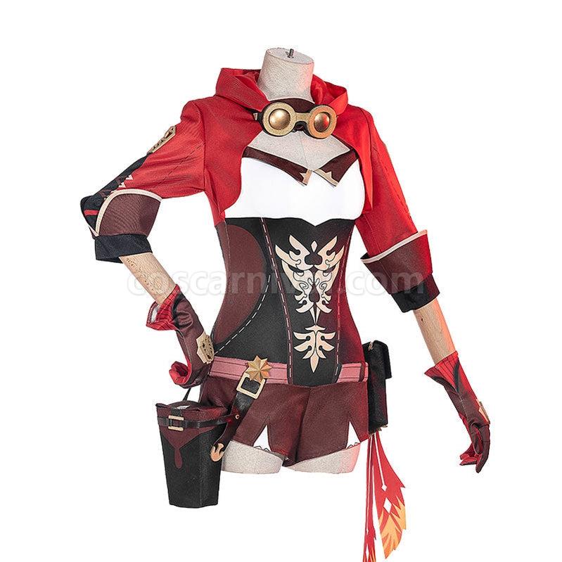 Genshin Impact Amber Fullset Cosplay Costumes coscarnival011112340