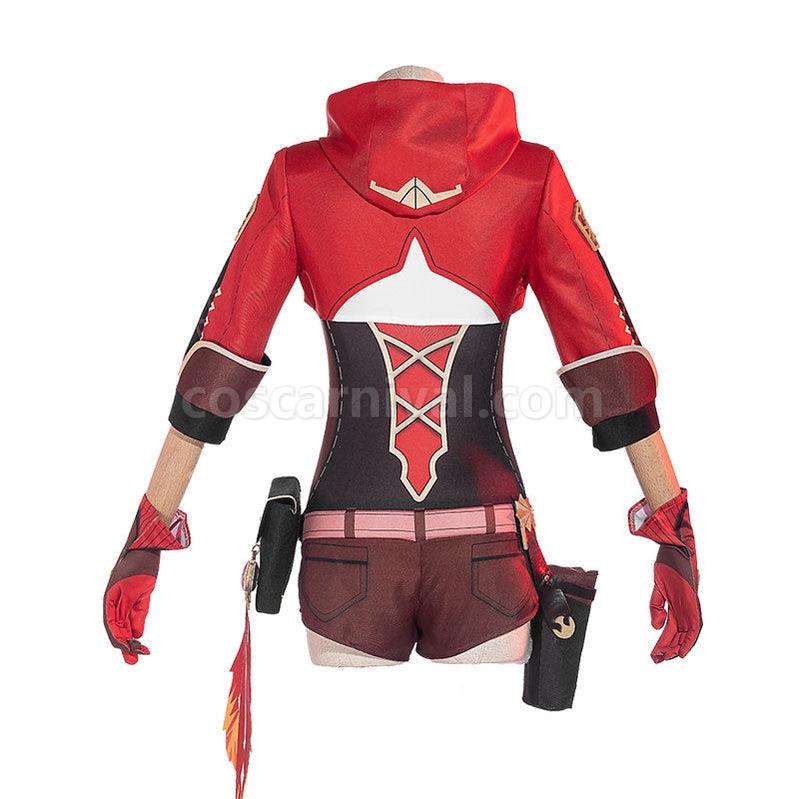 Genshin Impact Amber Fullset Cosplay Costumes coscarnival011112349