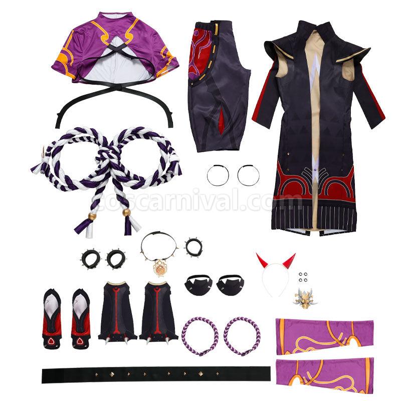 Genshin Impact Arataki Itto Fullsuit Cosplay Costume coscarnival01119248