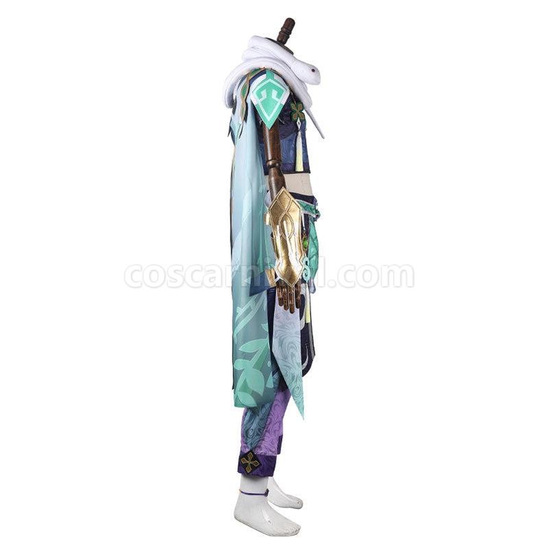 Genshin Impact Baizhu Fullsuit Cosplay Costumes coscarnival011111537