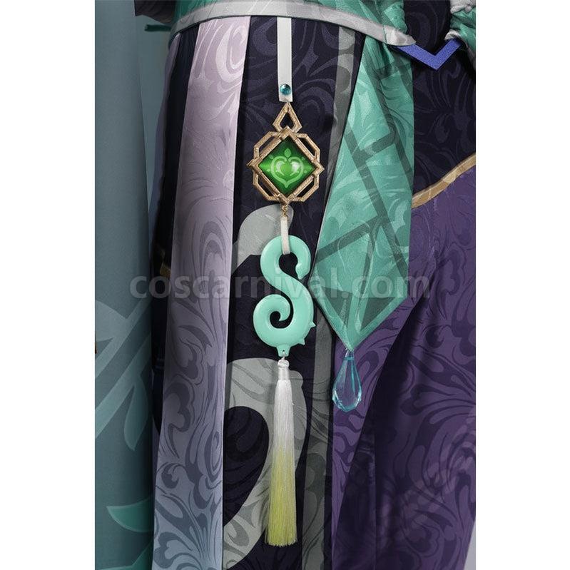 Genshin Impact Baizhu Fullsuit Cosplay Costumes coscarnival011111569