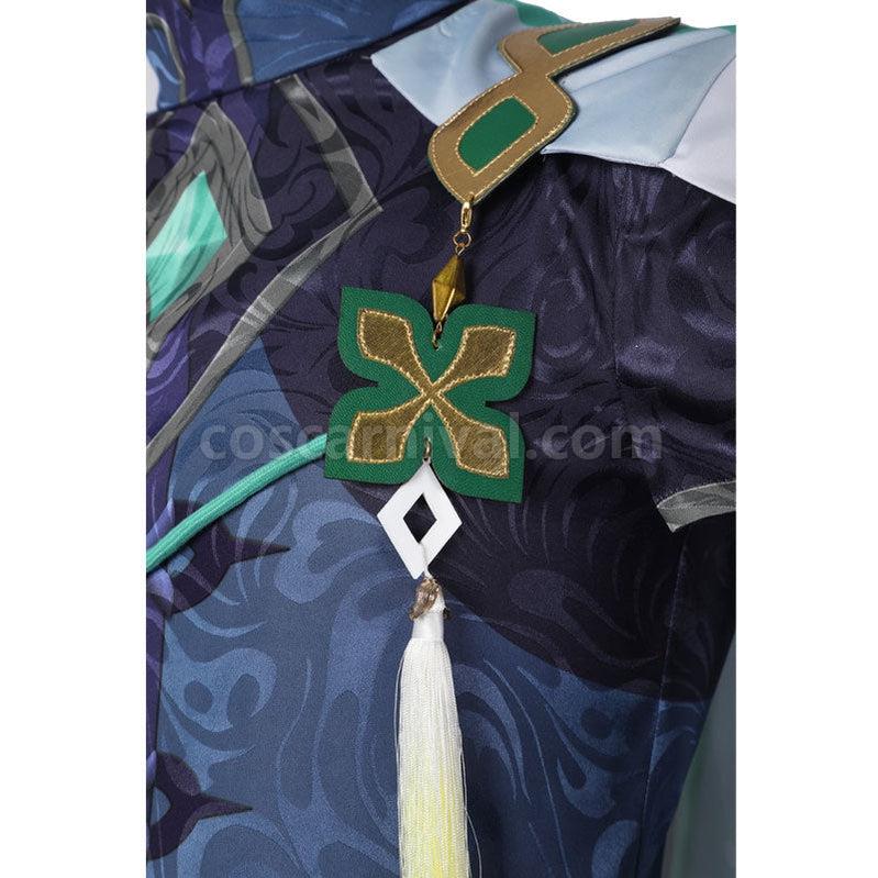 Genshin Impact Baizhu Fullsuit Cosplay Costumes coscarnival011111576