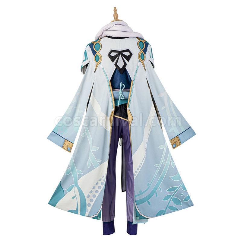 Genshin Impact Baizhu Fullsuit Cosplay Costumes coscarnival011111694