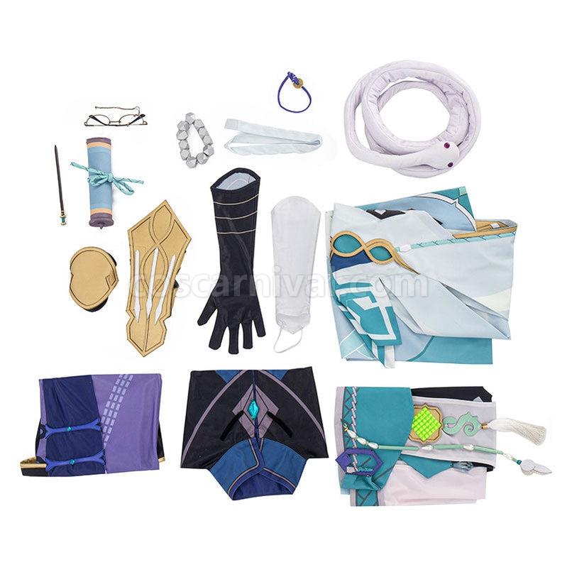 Genshin Impact Baizhu Fullsuit Cosplay Costumes coscarnival011111701