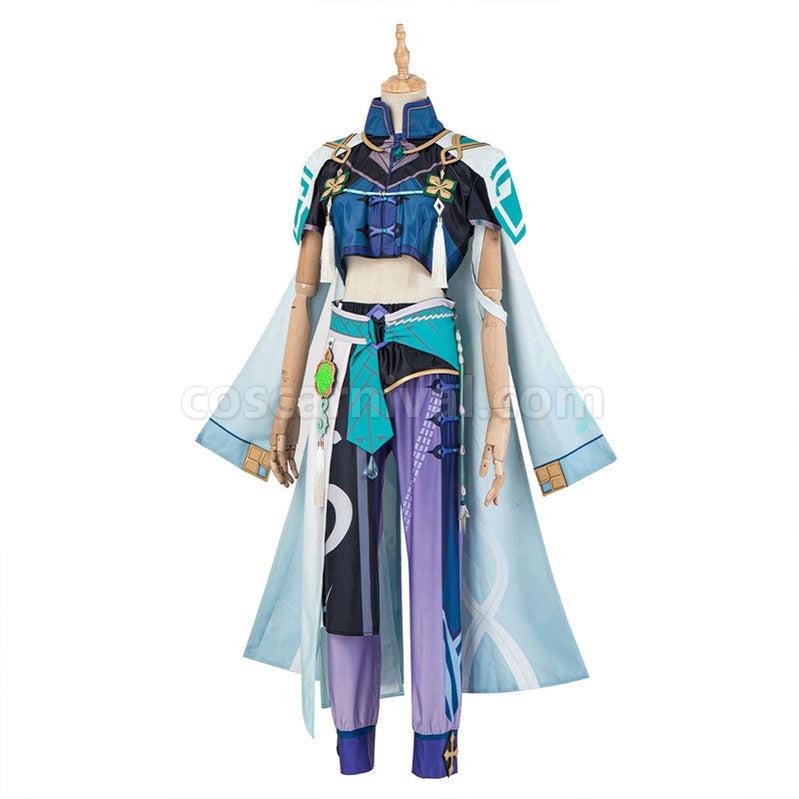Genshin Impact Baizhu Fullsuit Cosplay Costumes coscarnival011111725