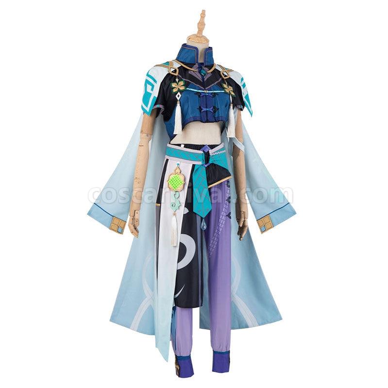 Genshin Impact Baizhu Fullsuit Cosplay Costumes coscarnival011111733