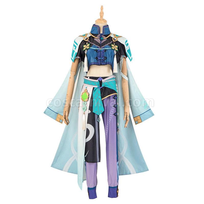 Genshin Impact Baizhu Fullsuit Cosplay Costumes coscarnival011111741