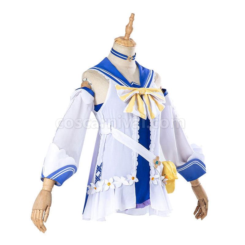 Genshin Impact Barbara Summertime Sparkle Summer Beach Cosplay Costumes coscarnival011110974