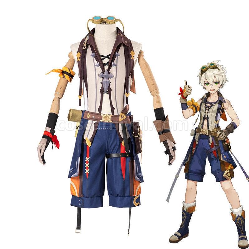 Genshin Impact Bennett Fullsuit Cosplay Costumes coscarnival011111337