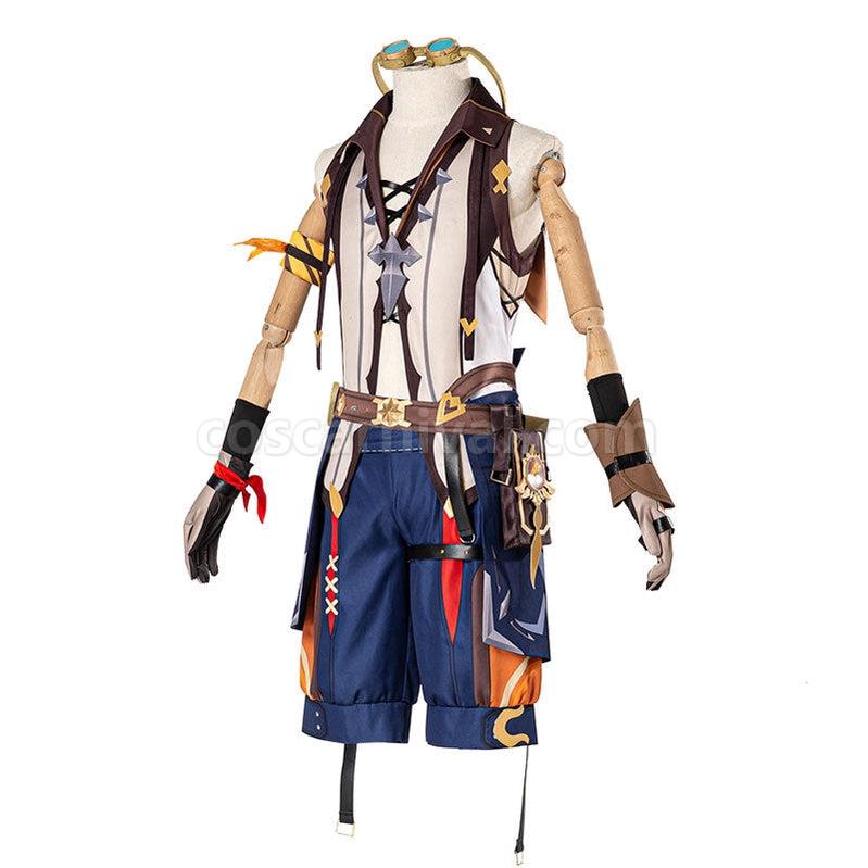 Genshin Impact Bennett Fullsuit Cosplay Costumes coscarnival011111351