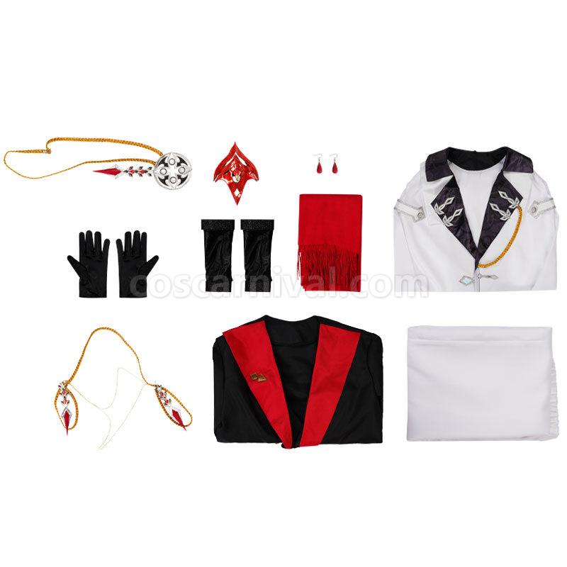 Genshin Impact Childe Tartaglia 11th Fatui Harbinger Cosplay Costumes coscarnival01112576