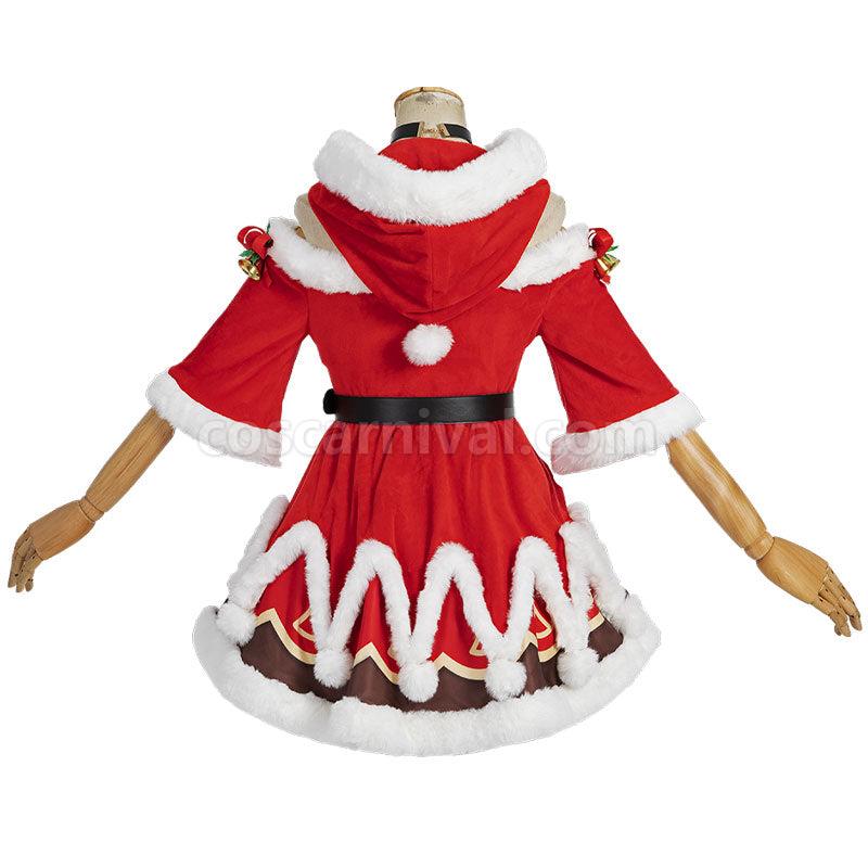 Genshin Impact Christmas Barbara Cosplay Costumes coscarnival01119600