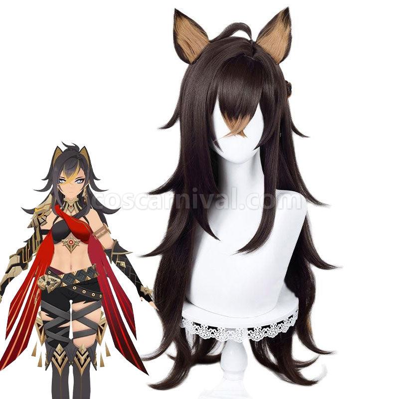 Genshin Impact Dehya Cosplay Wigs coscarnival01112244