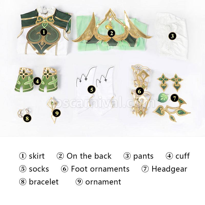 Genshin Impact Dendro Archon Kusanali Nahida Kids Cosplay Costumes coscarnival01113045