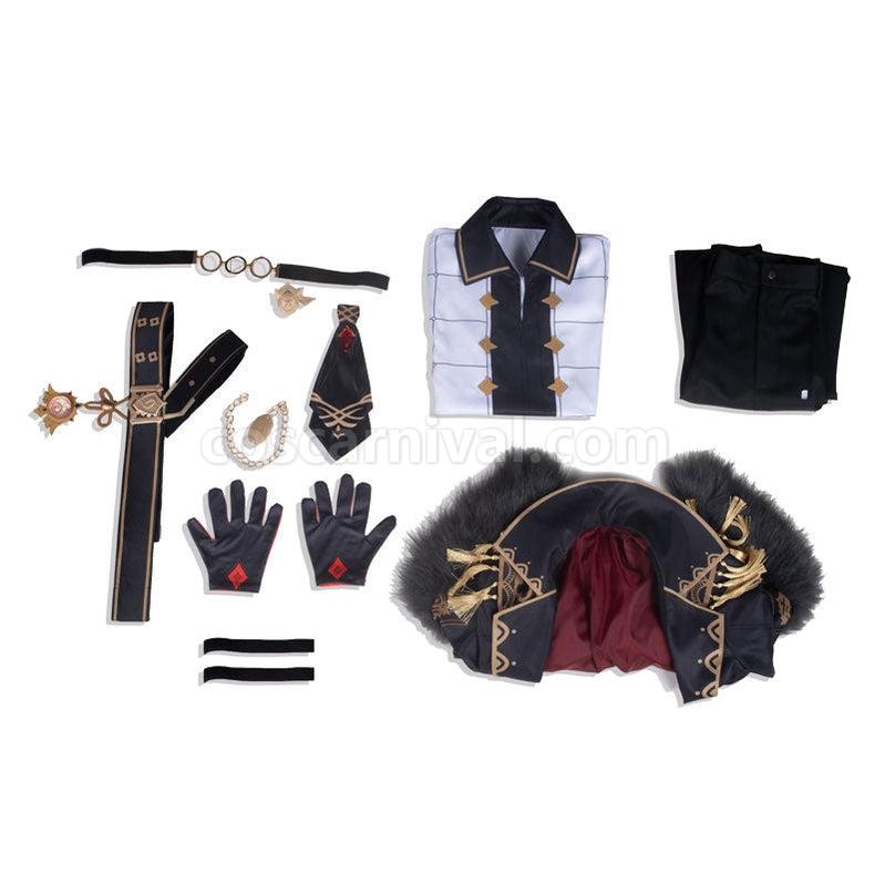 Genshin Impact Diluc Ragnvindr Full set Cosplay Costumes coscarnival011113581