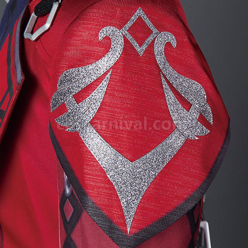 Genshin Impact Diluc Red Dead of Night Cosplay Costumes coscarnival01113551