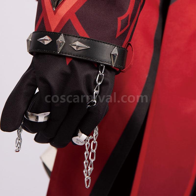 Genshin Impact Diluc Red Dead of Night Fullset Cosplay Costume coscarnival01113545