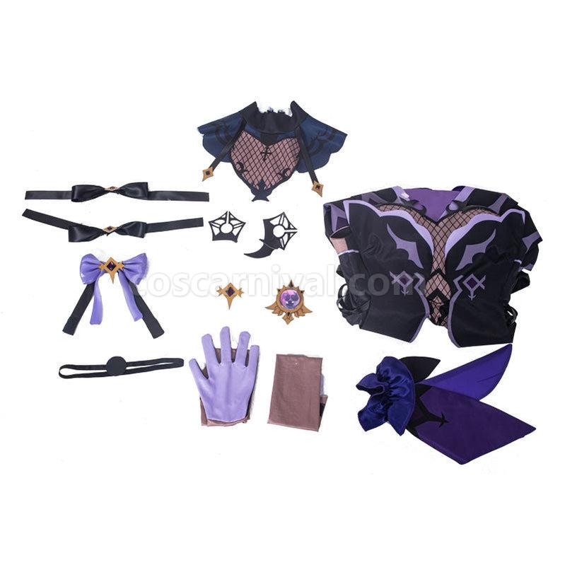 Genshin Impact Fischl Full set Cosplay Costumes coscarnival011113183
