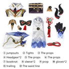 Genshin Impact Ganyu Fullset Cosplay Costumes coscarnival011112813