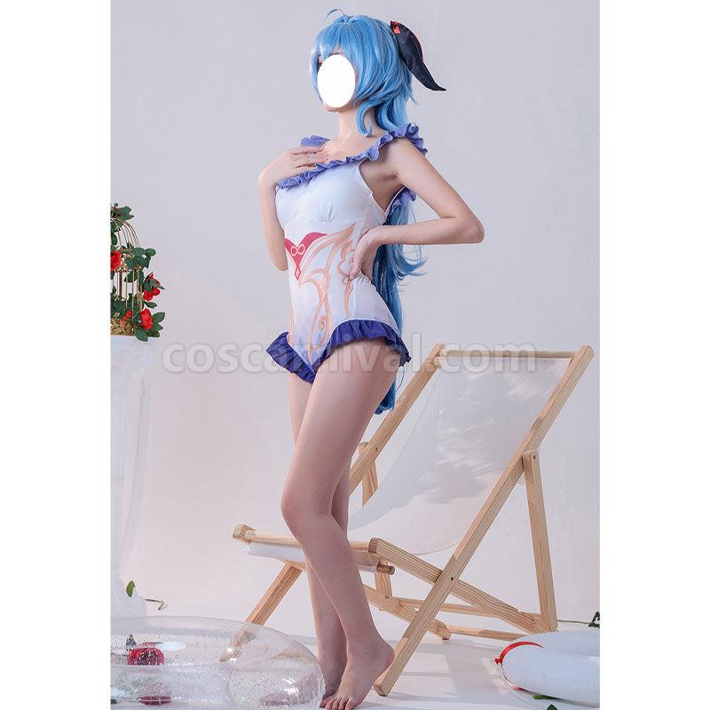 Genshin Impact Ganyu Swimsuit Cosplay Costumes coscarnival01116669