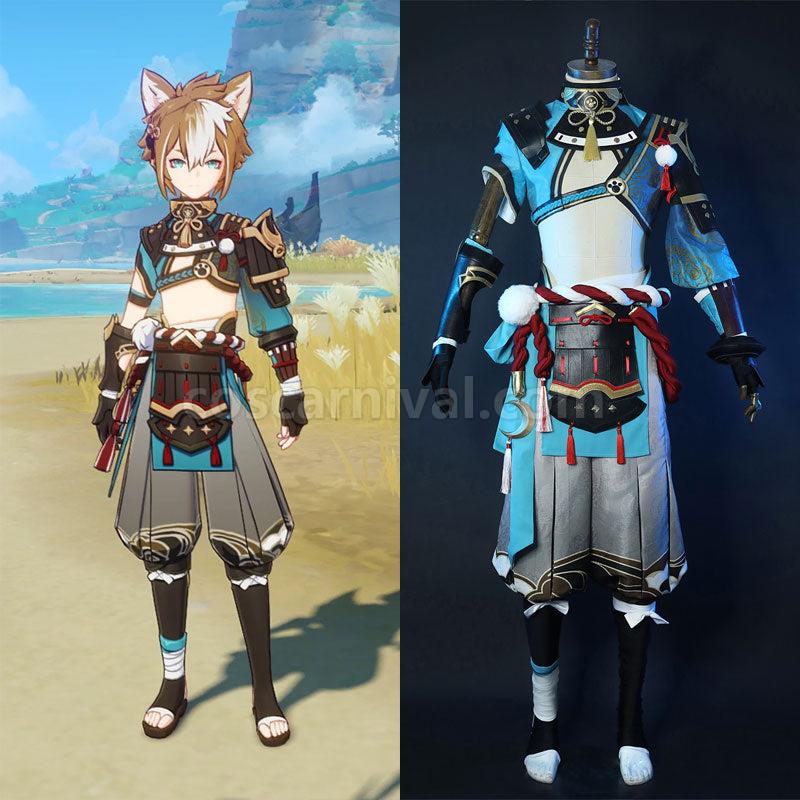 Genshin Impact Gorou Fullsuit Cosplay Costumes coscarnival011110016