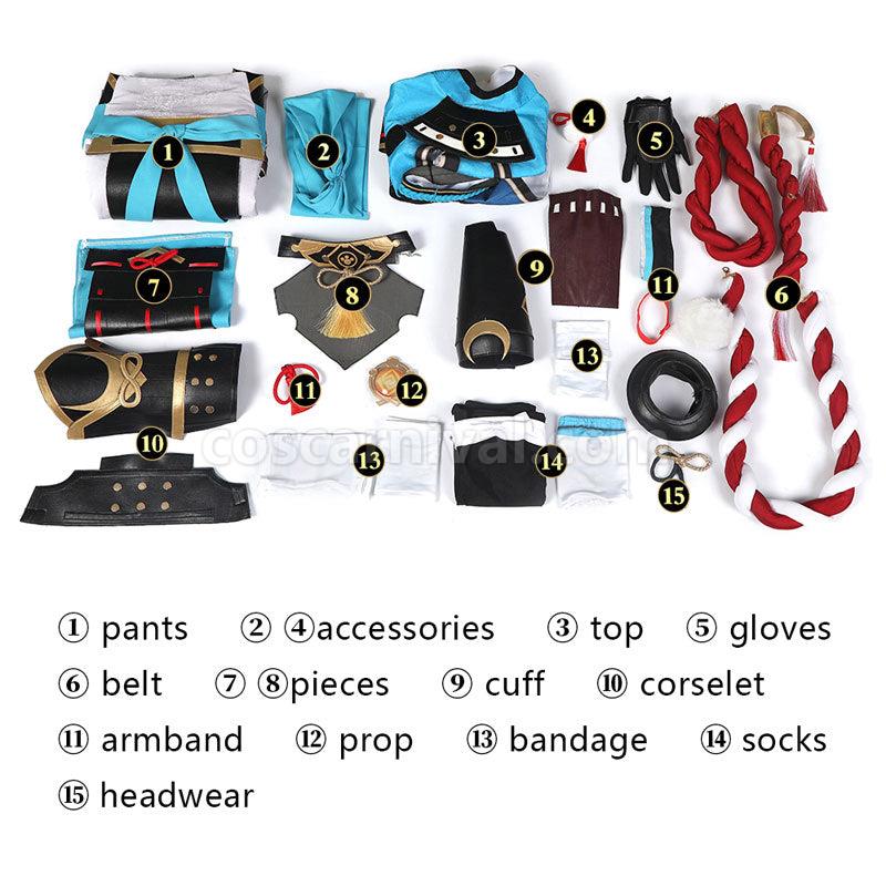 Genshin Impact Gorou Fullsuit Cosplay Costumes coscarnival011110041