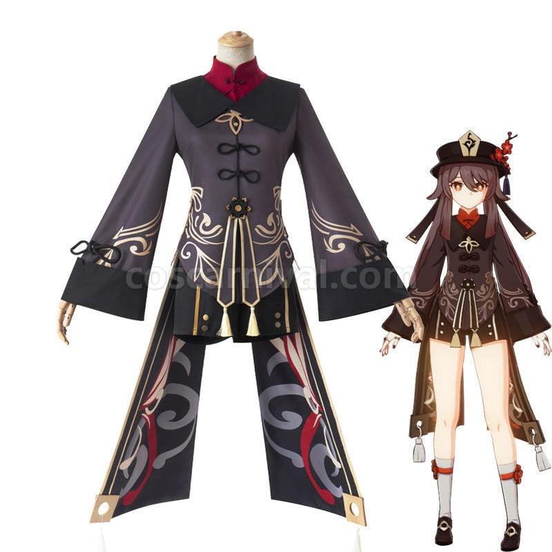 Genshin Impact HuTao Fullset Cosplay Costumes coscarnival011112233