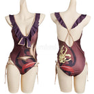 Genshin Impact HuTao Swimsuit Cosplay Costumes coscarnival01115333